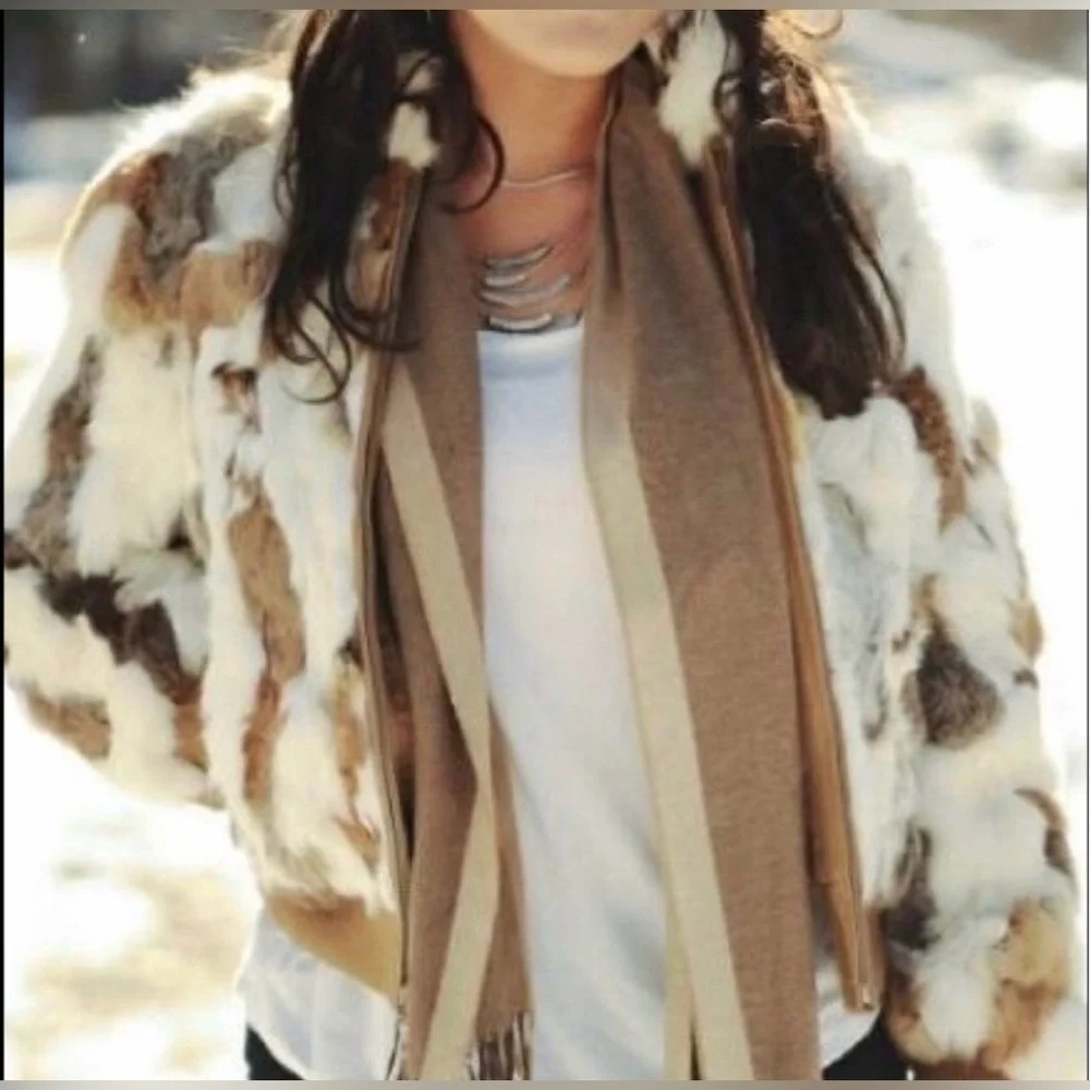 Wilson’s leather genuine, rabbit, fur bomber, multiple colors size XL - Picture 4 of 11